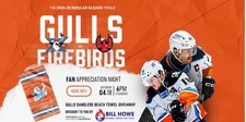 San Diego Gulls Sandless Beach Towel, AHL Exclusive, Fan Appreciation Night