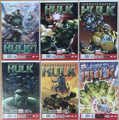 Indestructible Hulk #1-6 Lot Mark Waid Marvel NOW Hulk Run NM