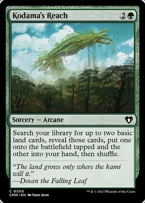 Light Play x 1 Kodama's Reach - Foil Commander Masters