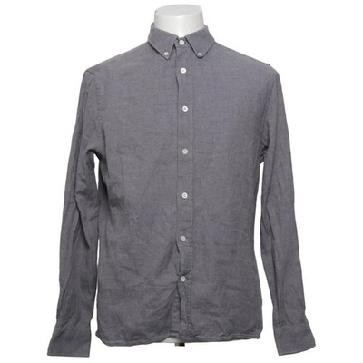 Asket, Businesshemd, Größe: M, The Flannel Shirt, Grau, Bio-Baumwolle #cM3