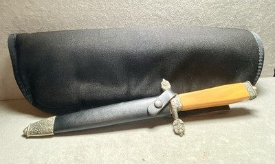 Solingen Germany Herbertz Serpentine Stainless Blade Knife W/ Sheath & Pouch