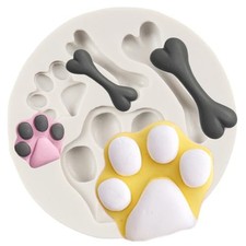 Cat Paw Dog Paw Silicone Molds Bone Fondant Molds Style A