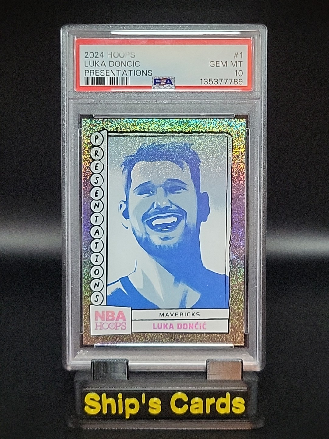 2024 Hoops Luka Doncic Presentations SSP Case Hit PSA 10