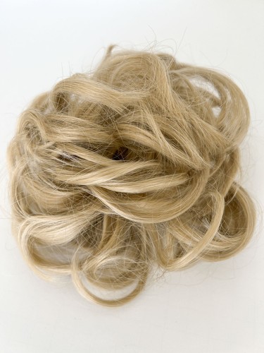Messy Bun Haarteil Lockiges Haar Scrunchie Dutt Extensions Echthaar wie Echthaar - Bild 10 von 38