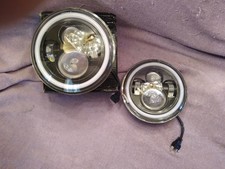 Jeep Wrangler Jk 2007-2018 7 Led Projector Headlights Jeep Wrangler Jk 2007-2018 7 Led Projector Headlights