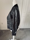 New Dolan by Anthropologie 100% Pelle Leather Black Bomber Jacket Size S — photo 3