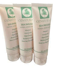 3 OzNaturals Sea Infused HERBAL MOISTURIZER 4oz Each