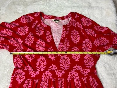 Boden Piper Short Jersey Dress US Size 10 Red Pink | eBay