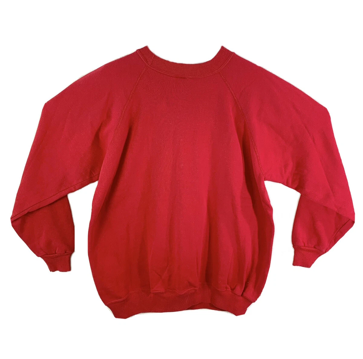 Plain red crewneck sweatshirt sales