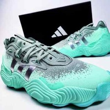 Adidas US 13 Men's Mint Green Silver Basketball Coomfort Trae Young 3 IF5591 New