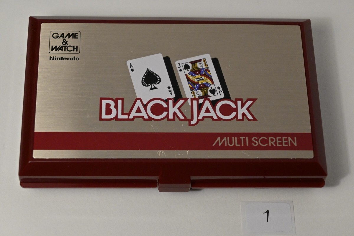 Vintage Nintendo Game And Watch electronic console Black Jack Game