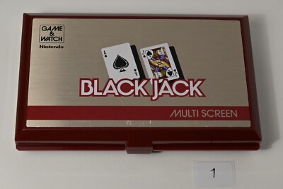 Vintage Nintendo Game And Watch electronic console Black Jack Game
