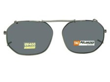 Round Square Shape Polarized Clip-on Sunglasses