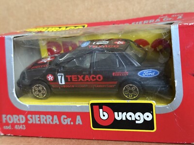 Voiture Miniature Burago Ford Sierra - Échelle 1/43, Métal - Occasion (bon état Général) - Fabriqué En Italie