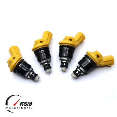 4 x 550cc 555cc JECS Side Feed Fuel Injectors for NISSAN SR20 S13 S14 S15 4 x 550cc 555cc JECS Side Feed Fuel Injectors for NISSAN SR20 S13 S14 S15