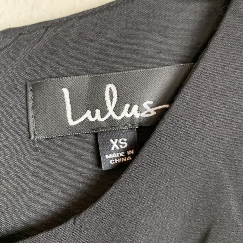 Lulus Sleeveless Black Jumpsuit Size XS Tie Waist Wide Leg Keyhole Front - Picture 6 of 7