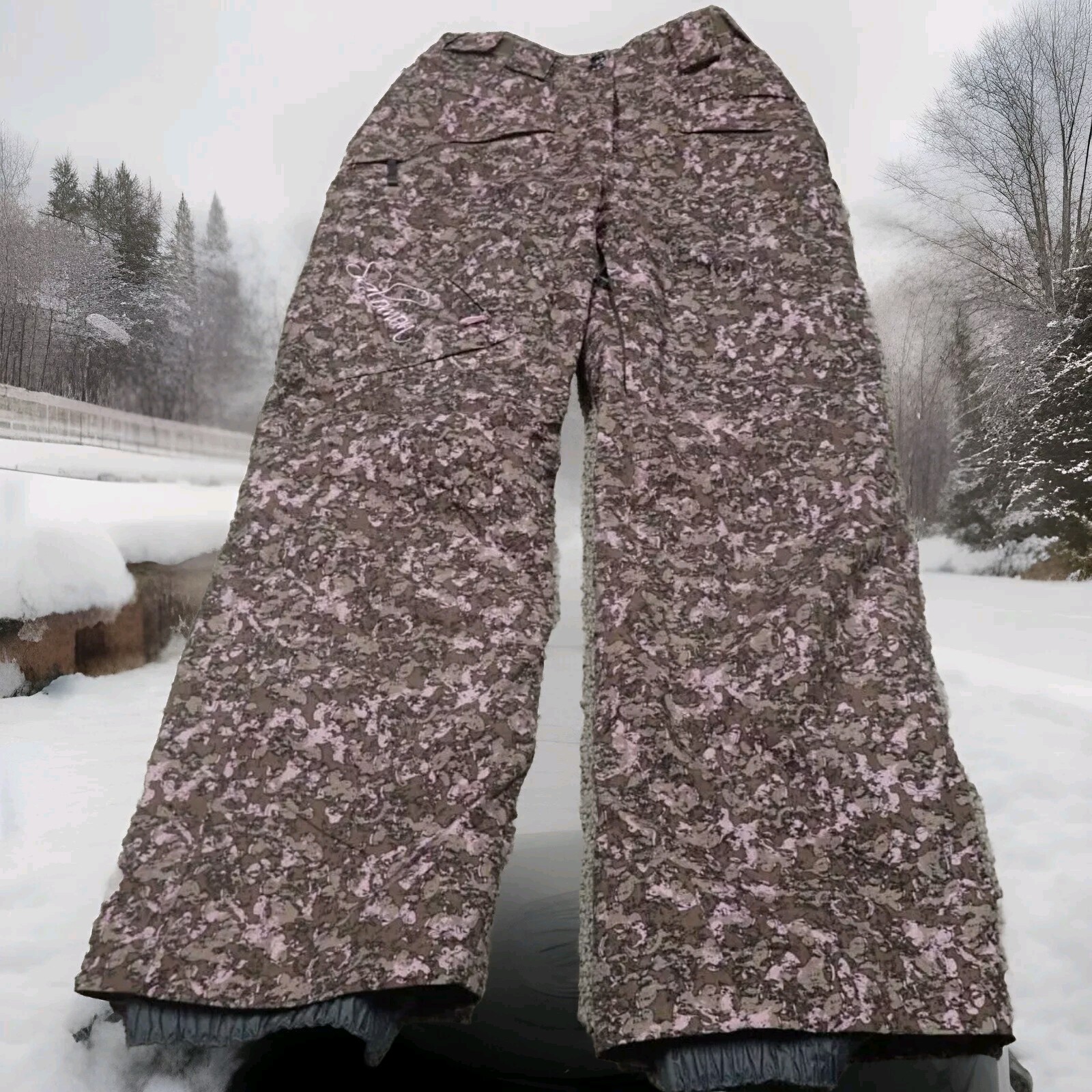 SALOMON CLIMAPRO 10K ACTI LOFT PANTALONI SCI SNOWBOARD da donna taglia small come nuovi