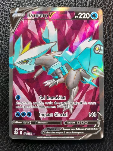 Carte Pokémon Kyurem V Full Art 174/196 EB11 Origine Perdue FR (port groupé)