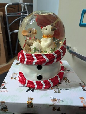 Charming Tails ''YOU RE THE BEST FRIEND I EVER MADE''  DEAN GRIFF NIB SNOW GLOBE 