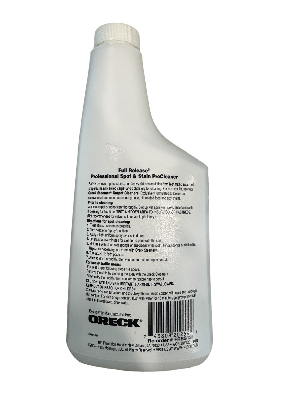 Oreck Professional Full Release Spot Stain Pre Cleaner Spray 16oz FRSS131 eBay