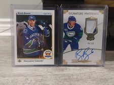 2019-20 UD THE CUP SIGNATURE MATERIAL BROCK BOESER SP-BO/99 3CLR GAME USED PATCH