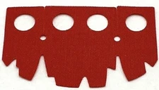 Lego New Red Minifigure Skirt Cloth Tattered Uneven Ends Part