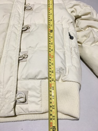 Helly Hansen puffer ski jacket size 10/12 Medium cream hooded - Picture 14 of 15
