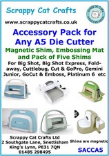 Accessory Pack for Big Shot Foldaway & Any A5 Die Cutter, Mats & Shims SACCA5  4