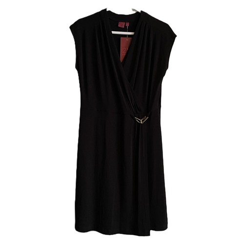 212 COLLECTION WOMENS DRESS Large BLACK Classic Basic SLEEVELESS