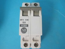 LOT OF 2 ALLEN BRADLEY 1492-CB2 H060 6 AMP CIRCUIT BREAKER 2 POLE 1492-CB2H060