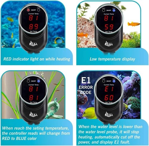 AQQA Quartz Aquarium Heater Submersible AQ-015 - Picture 3 of 6