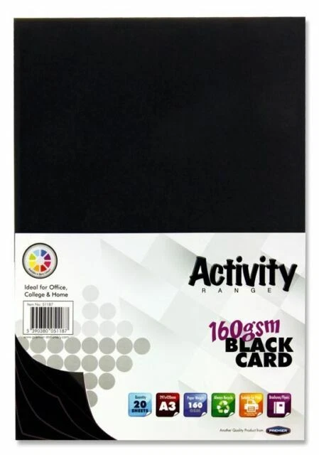 Black Scrapbooking Cardstock