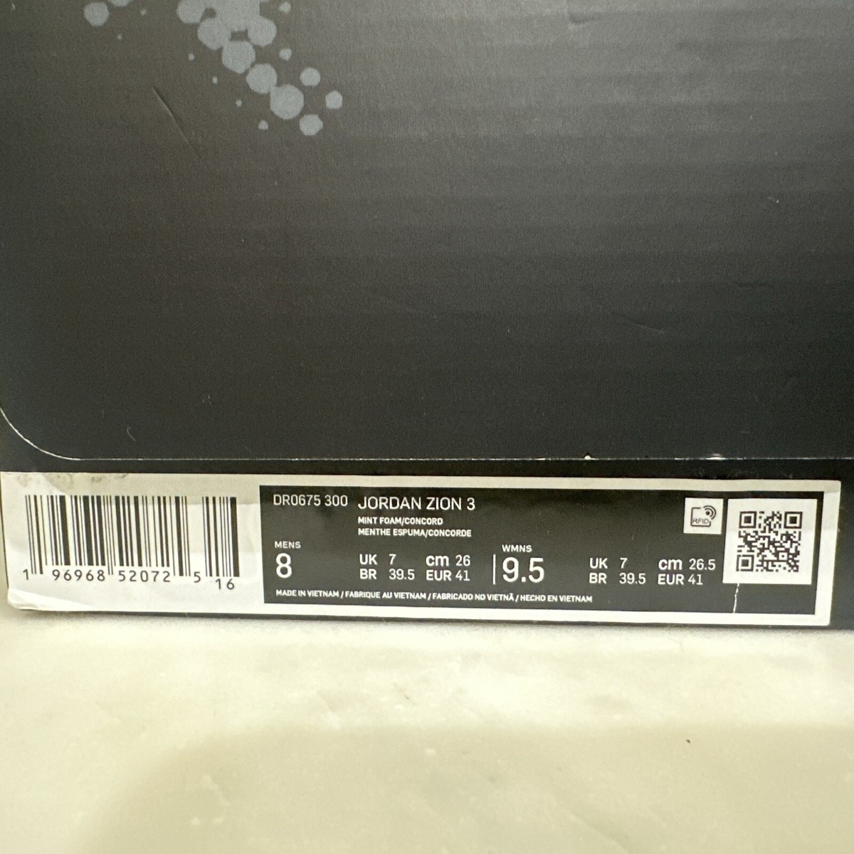 Size 8 - Jordan Zion 3 Mud, Sweat and Tears New with box. | eBay
