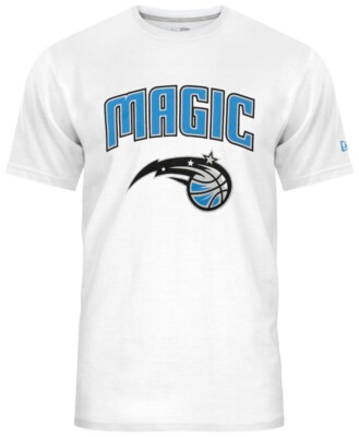 New Era Orlando Magic White NBA Team Logo Tee T T-Shirt Men M L XL XXL
