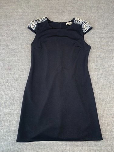 Ya Los Angeles Womens Large Bead Embellished Little Black Dress Y2K Cocktail - Picture 10 of 14