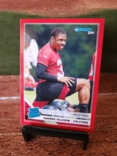 2019 Donruss Red Press Proof #349 Qadree Ollison Rookie Card Falcons. rookie card picture