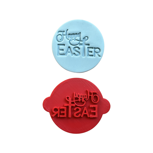 Happy Easter Stamp Fondant Clay Cross He is Risen - Picture 3 of 6