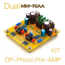 1pc Dual-OP Phono Amplifier MM RIAA Finished Board