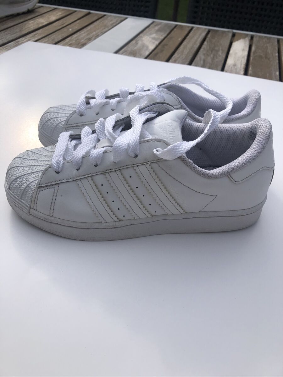 Kids Superstar All White Shoes, EF5395