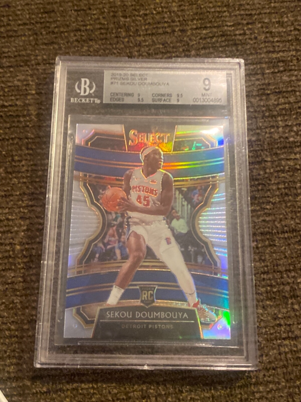 Sekou Doumbouya 2019 select silver #71 bgs 9