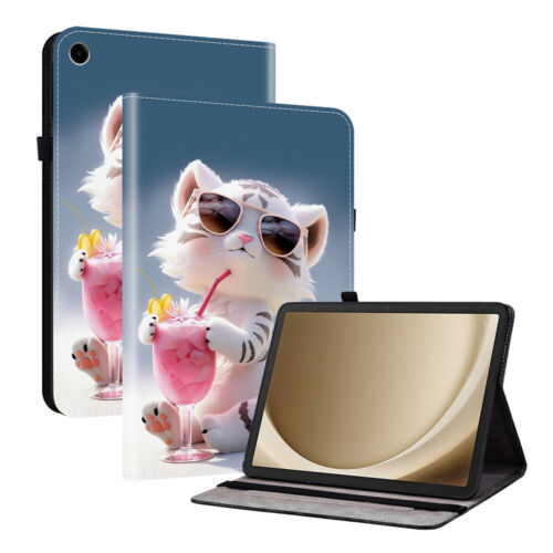 For Samsung Galaxy A9 A8 A7 Lite S9 S8 S7 Plus Case Pattern Leather Flip Cover - Picture 22 of 71
