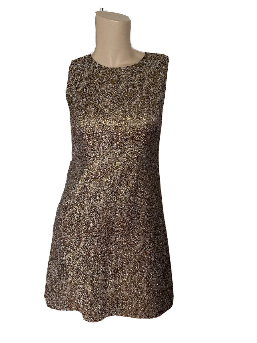 Ann Taylor Dress Size 0 Gold Shimmer Jacquard Flare Dress NWOT | eBay Ann Taylor Dress Size 0 Gold Shimmer Jacquard Flare Dress NWOT | eBay