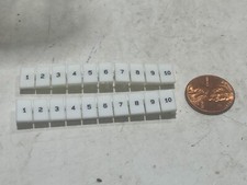 (5) ALTECH: MT6/H-1-10 Terminal Block Markers Lot Of 10