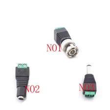 1pc DC BNC Plug Connector CCTV Power 2.1 5.5mm Adapter Male Female Converter