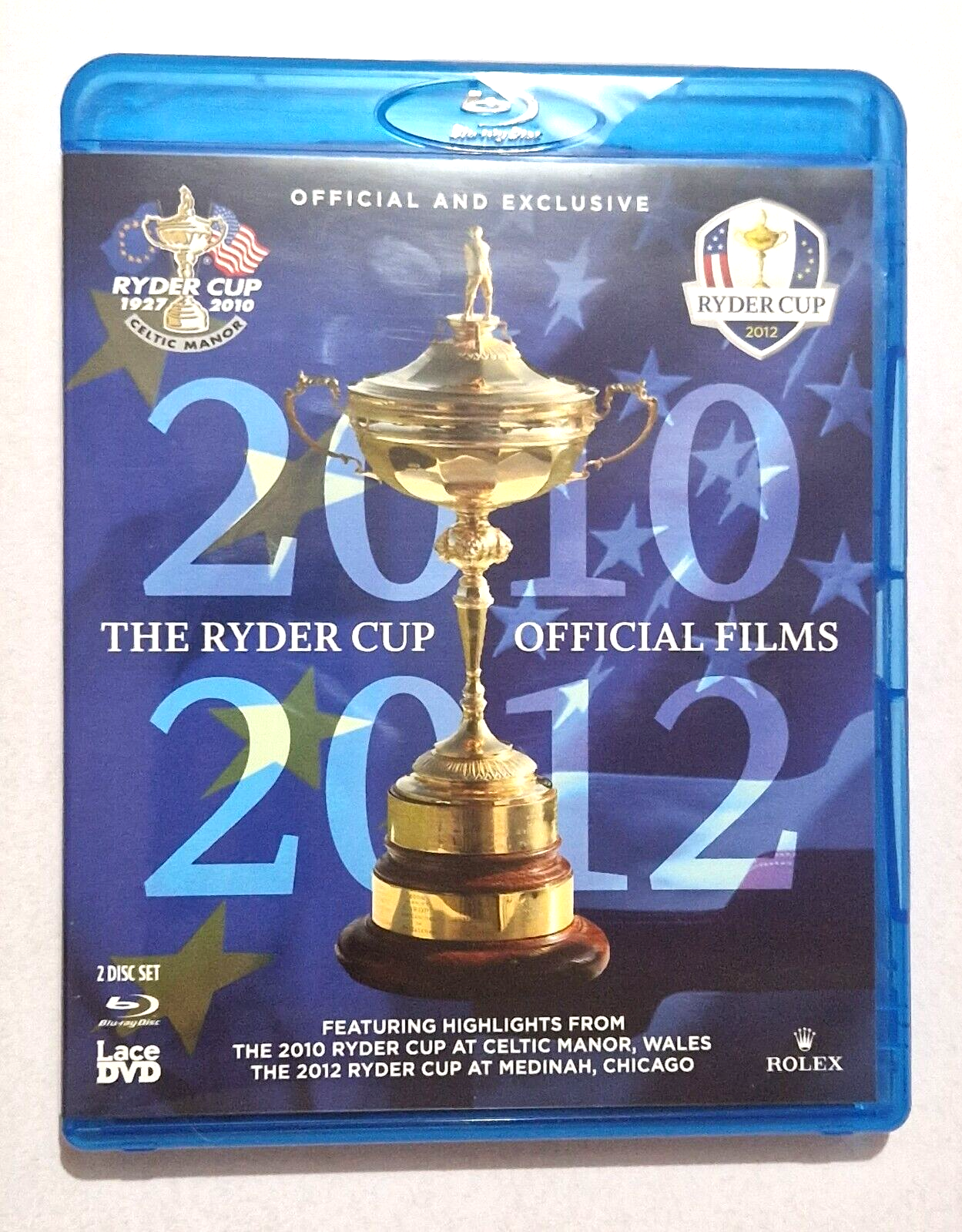Ryder Cup 2010 + 2012 Official Films BLU RAY 2 Disc Set