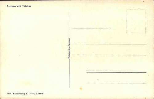 Luzern Schweiz s/w AK ~1920/30 Gesamtansicht Panorama mit Pilatus ungelaufen - Picture 2 of 2