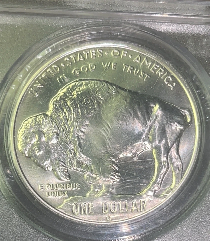 2001-D US Mint Buffalo Commemorative Silver $1 PCGS MS69 w Free Prompt Shipping - Image 3 of 4