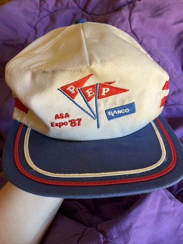 Vintage The Executive Line Hat Greenwood Indiana Pep ElAnco ASA Expo 1987