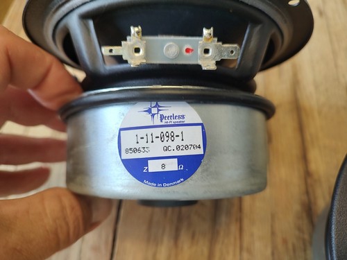 NHT MODEL SC2 Center speaker 5.25" Woofer Pair / PN #1-11-098-1 /Peerless 850633 - Picture 5 of 6