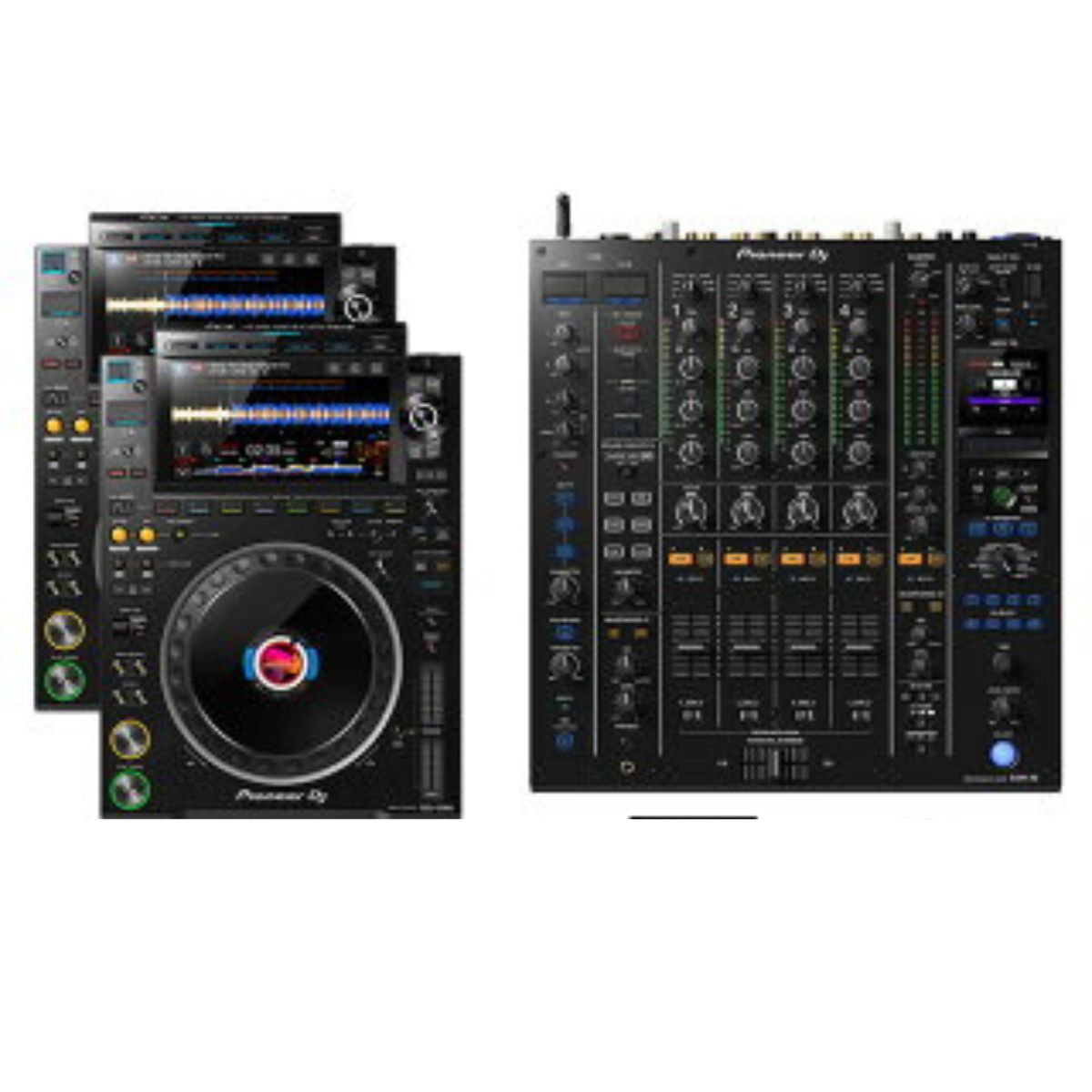 [購入者確定済 2/4]Pioneer DJ CDJ-3000&DJM Pioneer DJ CDJ-3000 Multi Player with DJM-A9 Mixer & Black